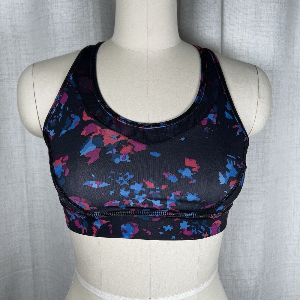 Lululemon Strap It Like It's Hot Sport Bra Size‎ 6 Dandy Digie Multi/Black Yoga